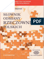Mędak S - Słownik Odmiany Rzeczowników Polskich PDF