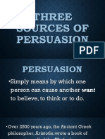 Three Sources of Persuasion (1) ANGELICA