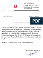 Piyush Certificate