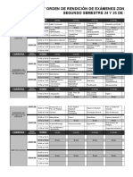 Horario Examenes Finales Segundo Semestre-2019 Zona Sur