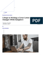 How To Write A Career Change Cover Letter (With Samples!)