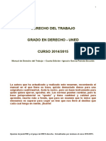 Derecho Del Trabajo. 2014-2015