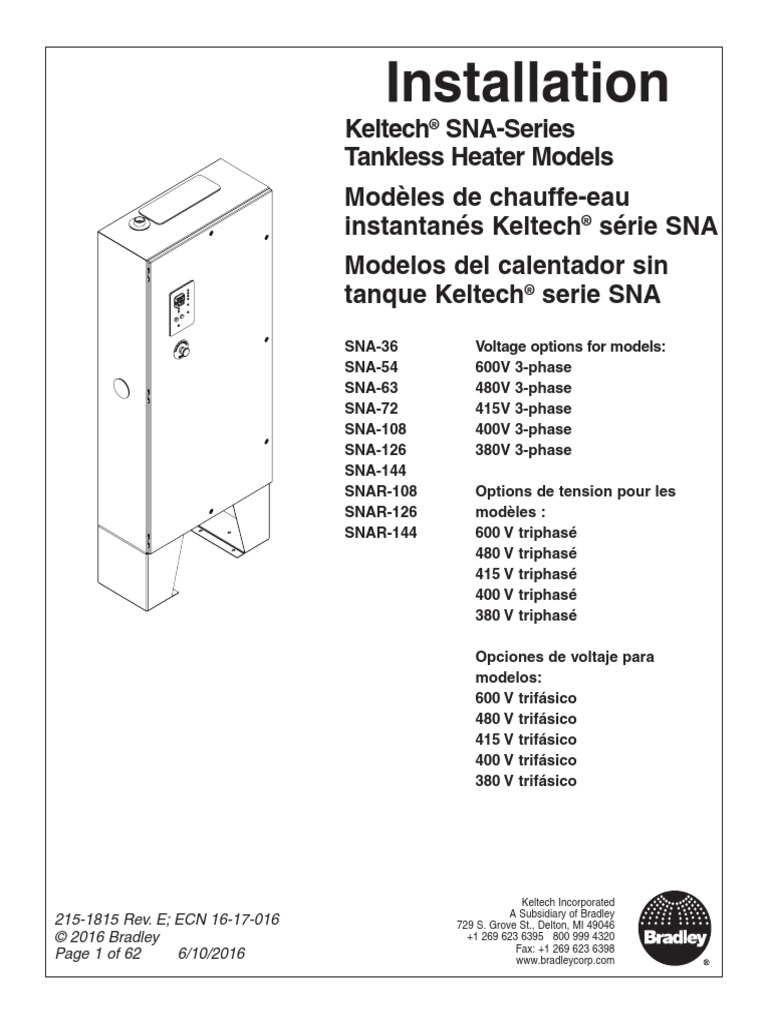 Safety Shower Installation Guide PDF Water Heating Plumbing