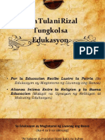 Mga Tula Tungkol Sa Edukasyon Ni Rizal Atbp.