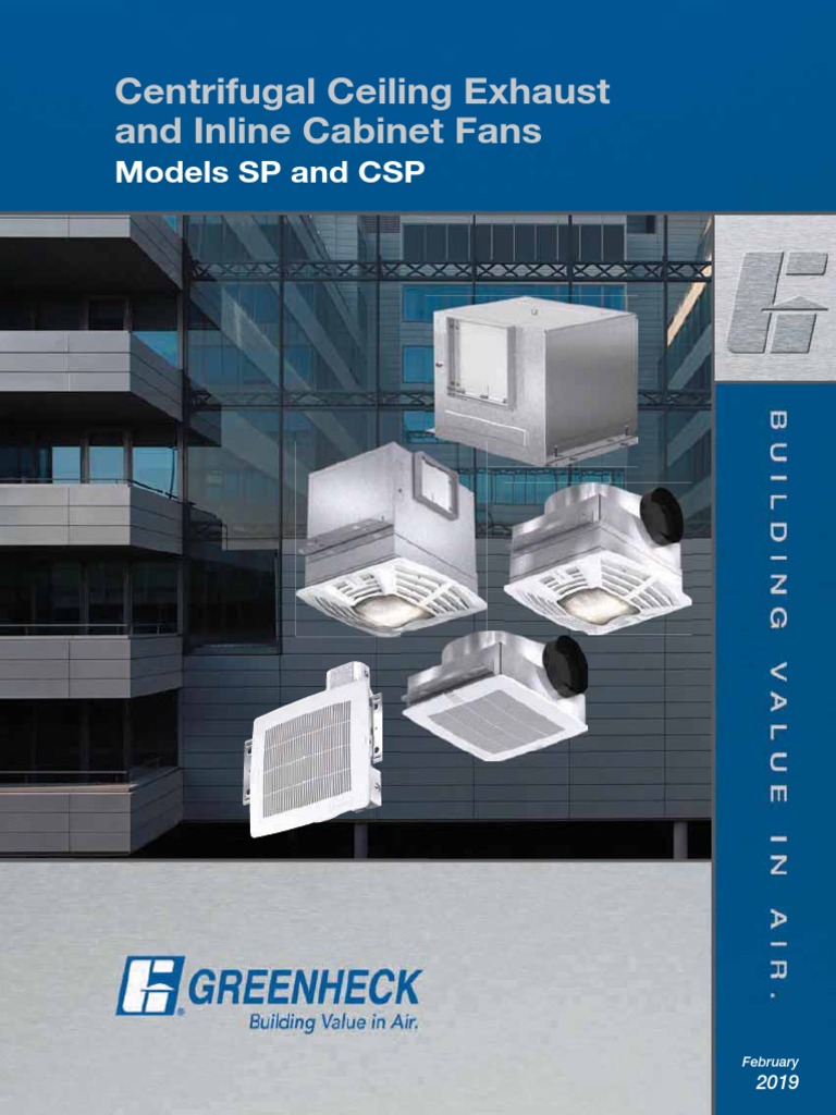 Centrifugal Ceiling And Exhaust Fans Models SP, 48 OFF