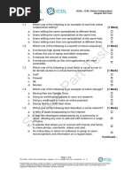 Online Collaboration Sample Part Test Theory Questions 1