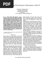 Optical Based Non Invasive Glucometer With IoT