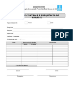 Ficha de Controle de Frequência de Estágio - UFMS