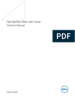 Optiplex 3020 Desktop - Owners Manual - en Us