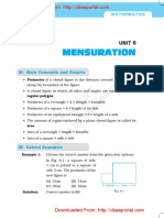 NCERT Exemplar Problems From Class 6 Mathematics Unit 6 Mensuration PDF