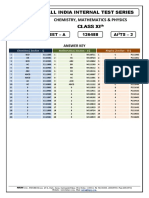 Answer Key Ai ts-3 Class-Xi All Set PDF