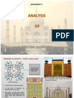 Analysis of Taj Mahal's Primary Elements (35 characters