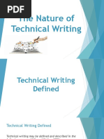 Nature of Technical Writing PDF