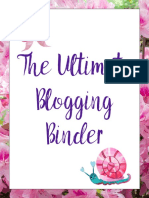 Blogging Planner PDF