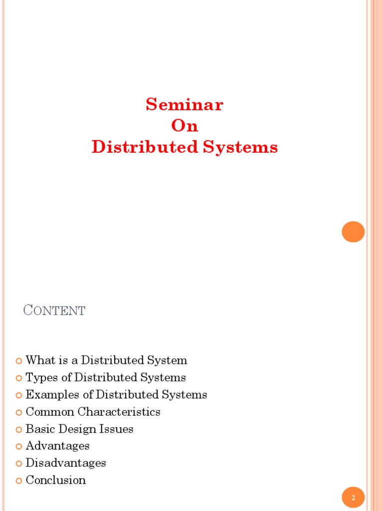 An In-Depth Look at Distributed Systems: Characteristics, Design Issues ...