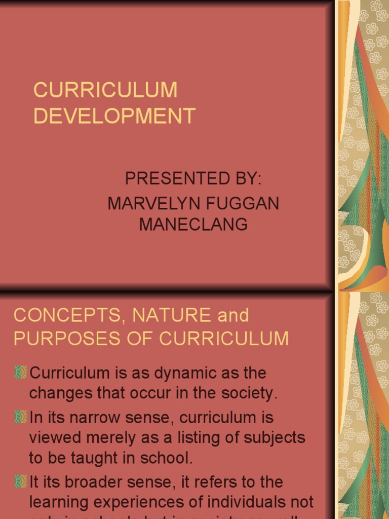 Curriculum Development Curriculum Philosophy Of Education