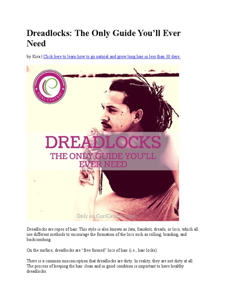 Dreadlocks | PDF | Hair | Human Appearance