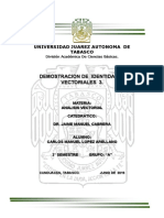 Identidades Vectoriales (Notación Indicial)