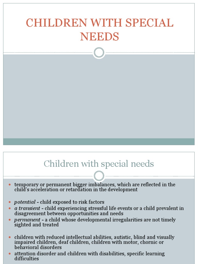 Understanding Special Needs Education | PDF | Inclusion (Education ...