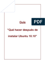 Después de Instalar Ubuntu 10.10