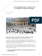 'O Vaticano É Uma Organização Gay' - o Polêmico Livro Que Diz Revelar A Corrupção e A Hipocrisia Na Igreja - BBC News Brasil
