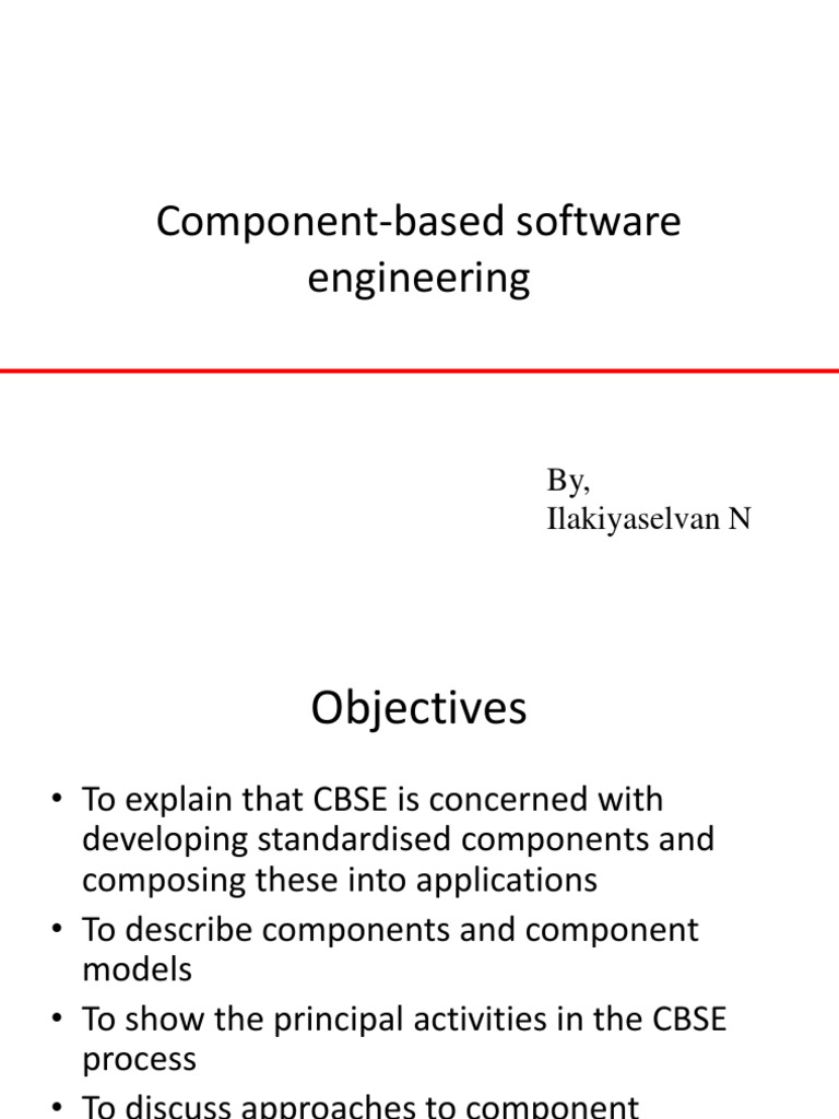 Component-Based Software Engineering | PDF | Component Based Software ...