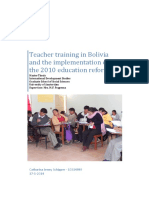 Formación de Maestros en Bolivia y La Implementación de La Reforma Educativa 2010 - Catharina Jenny Schipper
