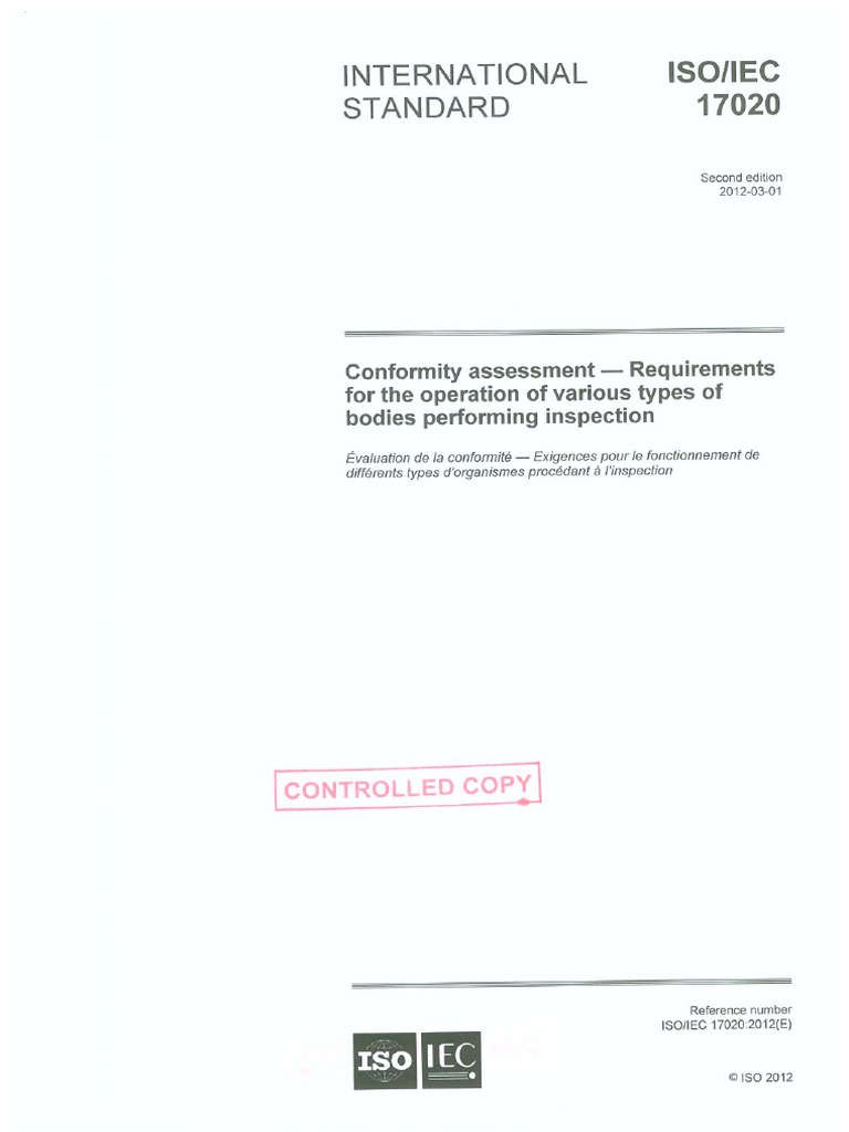 Iso 17020-2012 | PDF