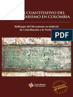 Análisis Cuantitativo Del Paramilitarismo en Colombia