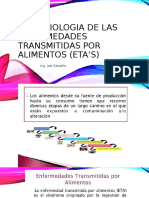 ETA's epidemiología alimentos transmitidas