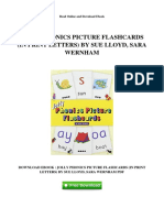 Jolly Phonics Picture Flashcards in Print Letters by Sue Lloyd Sara Wernham
