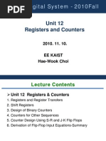 EE303 Digital System - 2010fall: Unit 12 Registers and Counters