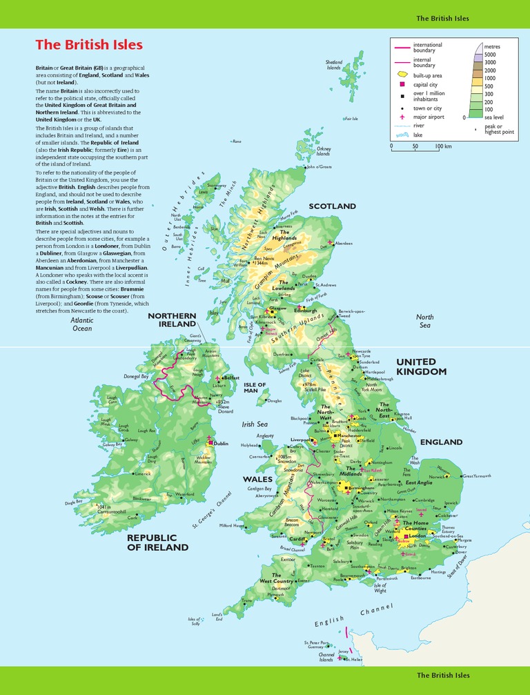 UK Political and Geographic Map Overview | PDF | British Isles | United ...