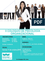 Flyer Psicologia Organizacional