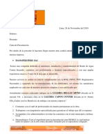 Carta de Presentacion Damaper