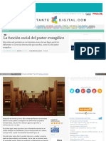Funcion Social Del Pastor