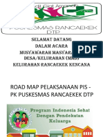 Road Map Pelaksanaan Pis - PK Puskesmas Rancaekek