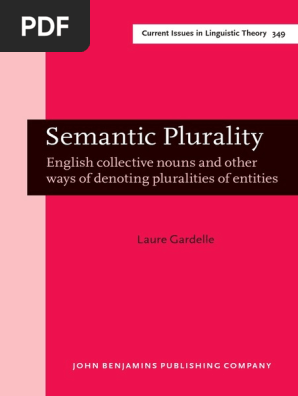Semantic Plurality English Collective Pdf Grammatical Number Noun