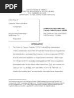 FDA Complaint