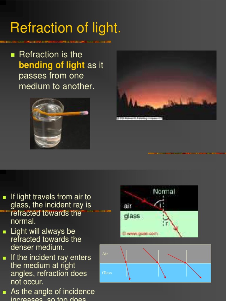 Understanding Light Refraction | PDF | Refraction | Light