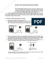 Cara Mengukur TRIAC DG Multimeter - PRE