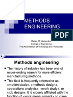 Methods Engineering: Raden M. Manlambus College of Engineering First Asia Institute of Technology and Humanities