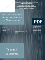 Manual Gerencia Basica Pequena y Micro Empresa