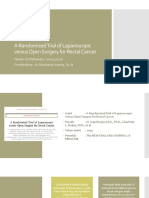 Laparoskopi vs Open Surgery untuk Kanker Rektum