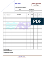 De-2 - Stores Indent Form