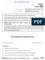 CBSE Class 12 Informatics Practices Paper 2019 PDF