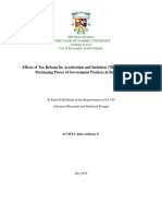 Effects of TRAIN Law on Government Workers' Purchasing Power in Region XII