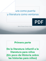 Lectura como puerta y literatura como ventanas