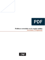Políticas Sectoriales en La Región Andina. Lecciones y Propuestas PDF