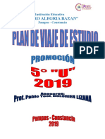 Plan de Viaje de Estudio de La Promocion Cab 2019